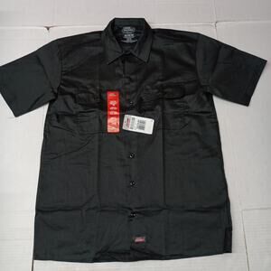 Dickies Essential Work Shirt Men's Size M Black Temp Control